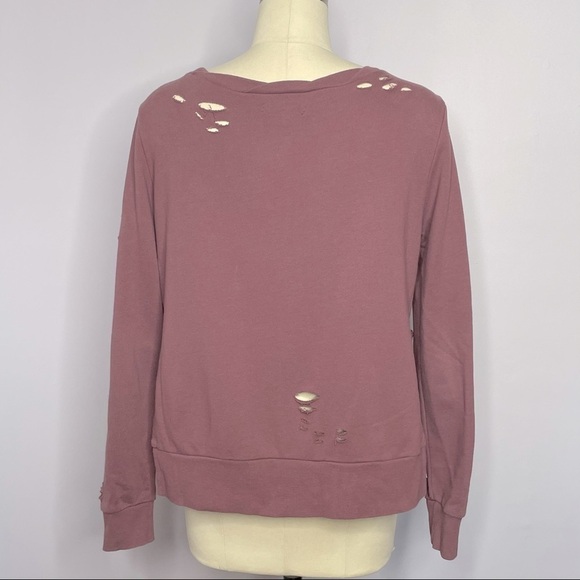 Romeo + Juliet Couture Distressed Sweatshirt M - Picture 10 of 13